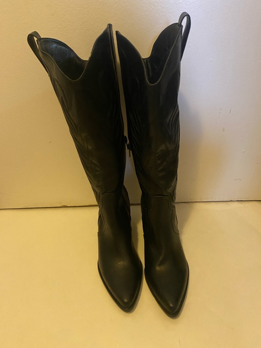 Women's Black Over-the-Knee Western Boots